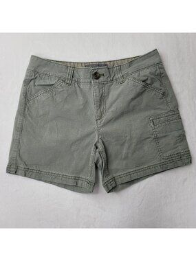 Eddie Bauer Women's Green Casual Cargo Shorts Size 2